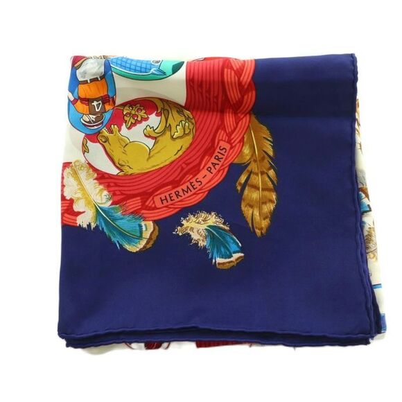 Hermes Couvee D'hermes Chicks Carre90 Scarf Silk All Over Pattern Multicolor MI - Picture 2 of 9
